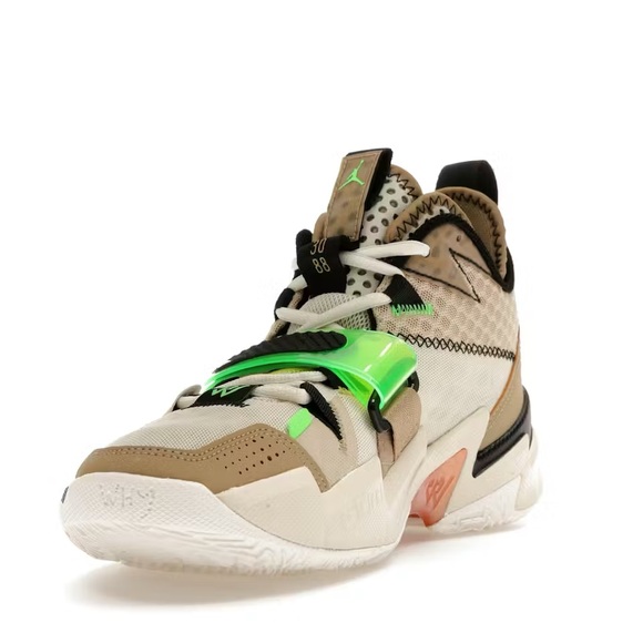 Stylish Multicolor Sneakers - Jordan Why Not Sneakers in Parachute Beige Size 12